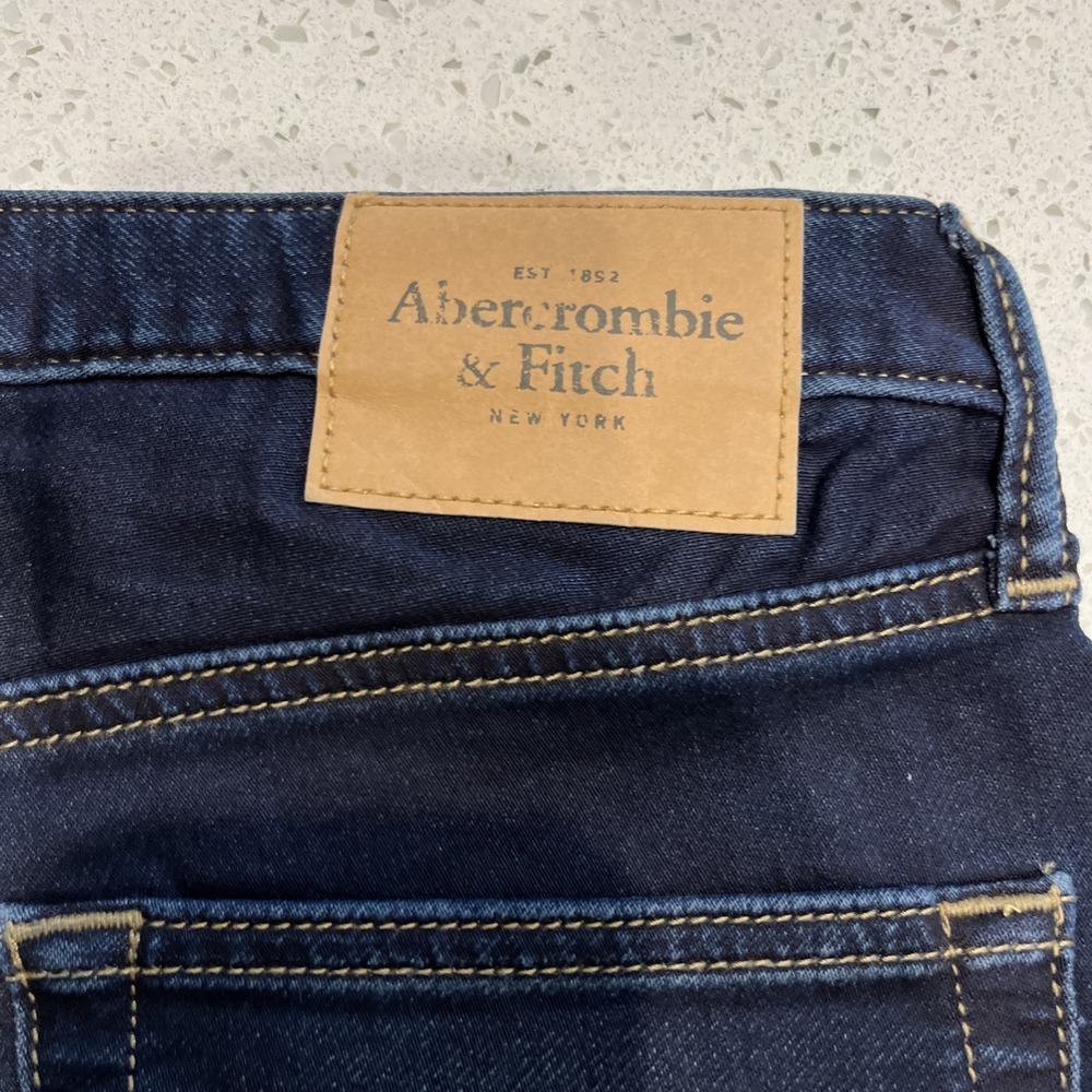 Abercrombie & Fitch Denim Jogger Jeans Womens 30/32 Blue Stretch NWT - Picture 4 of 4